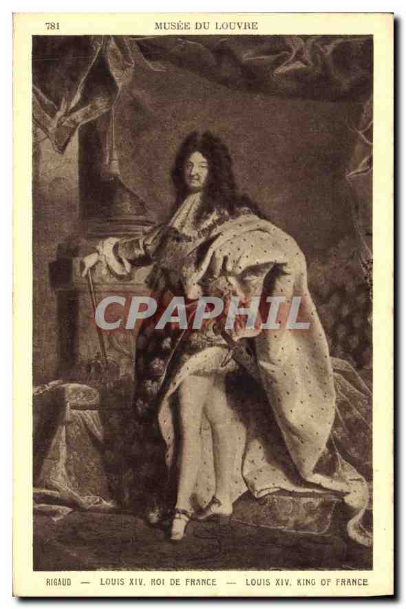 CPA Musee du Louvre Rigaud Louiz XIV Roi de France 