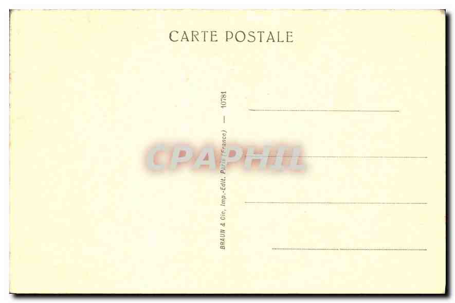CPA Musee du Louvre Rigaud Louiz XIV Roi de France  — Rückseite