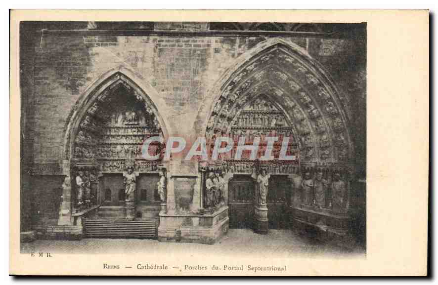 Reims — Cathédrale — Porches du Portail Septentrional — EMR