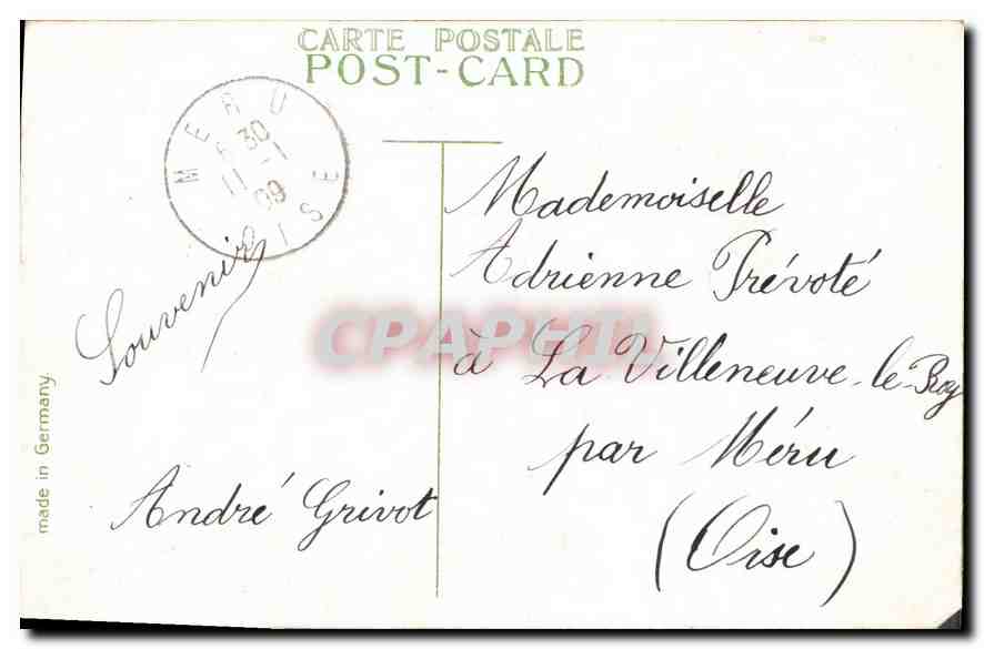 Oiseaux et fleurs — Souvenir d'Amilie — éditeur non visible — Reverso