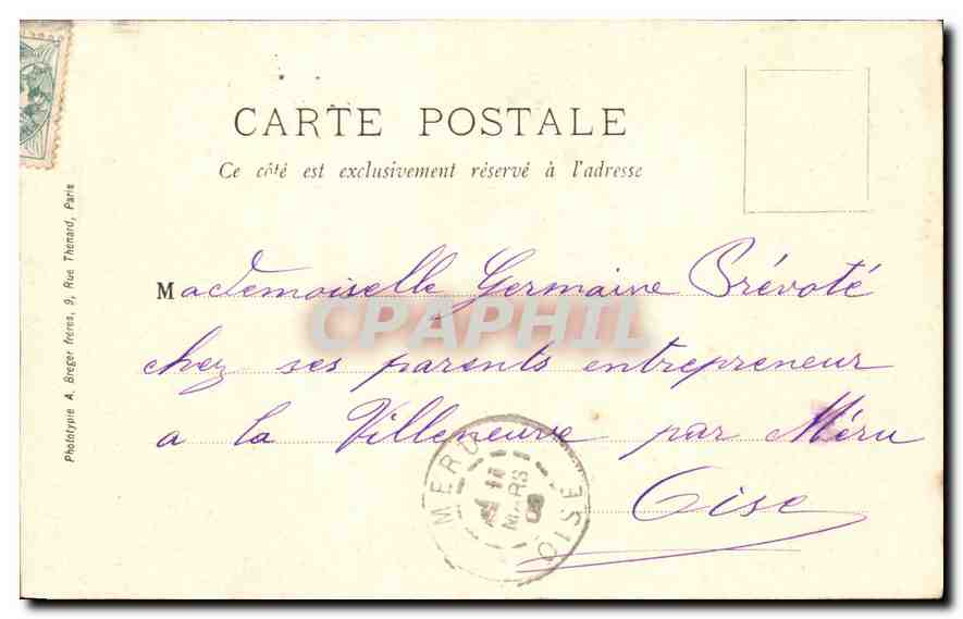 CPA Pontoise Choeur Notre Dame de Pontoise  — Back
