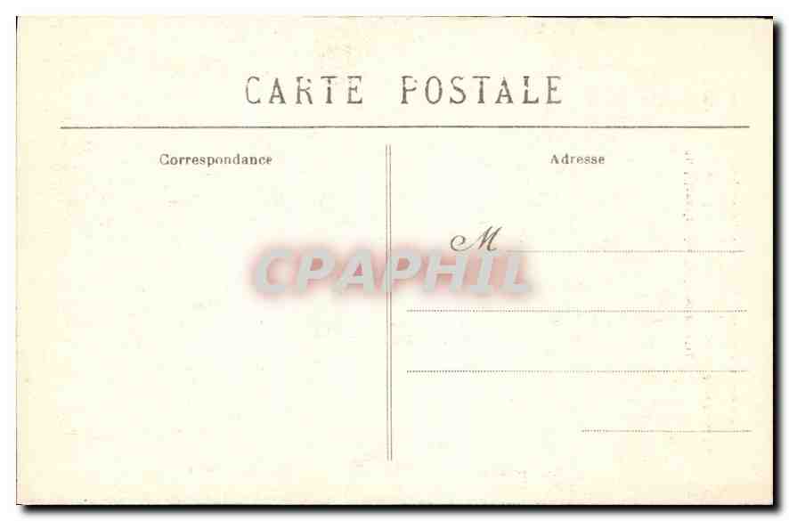 CPA Reims Marne Le portail de gauche et le grand portail de la Cathedrale apres le bombardement  — Verso