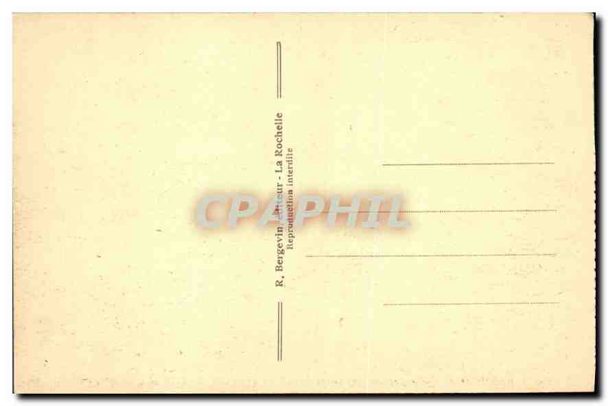 CPA Rocher de St Jean des Sables entre Chatelaillon Plage et Angoulins sur Mer  — Back