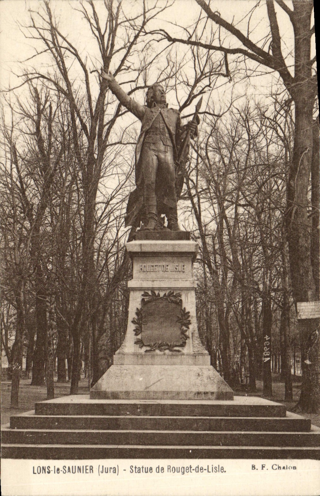 LONS-le-SAUNIER (Jura) - Statue de Rouget-de-Lisle