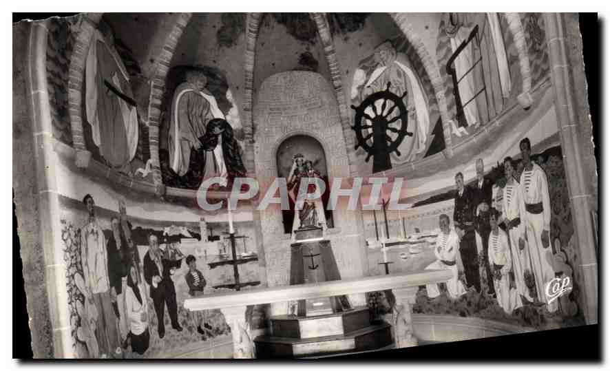 CPA Antibes Sanctuaire de la Garoupe Chapelle ND de Bon Port 