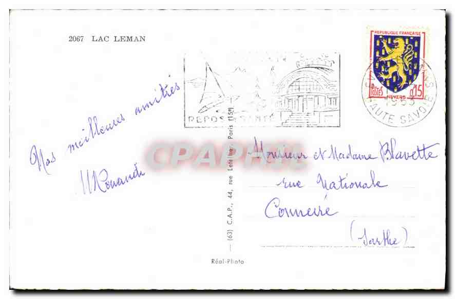 CPA Lac Leman  — Rückseite