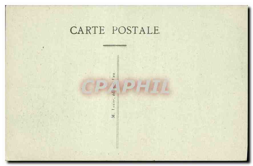 CPA Pau Le Chateau vu du Parc National  — Verso