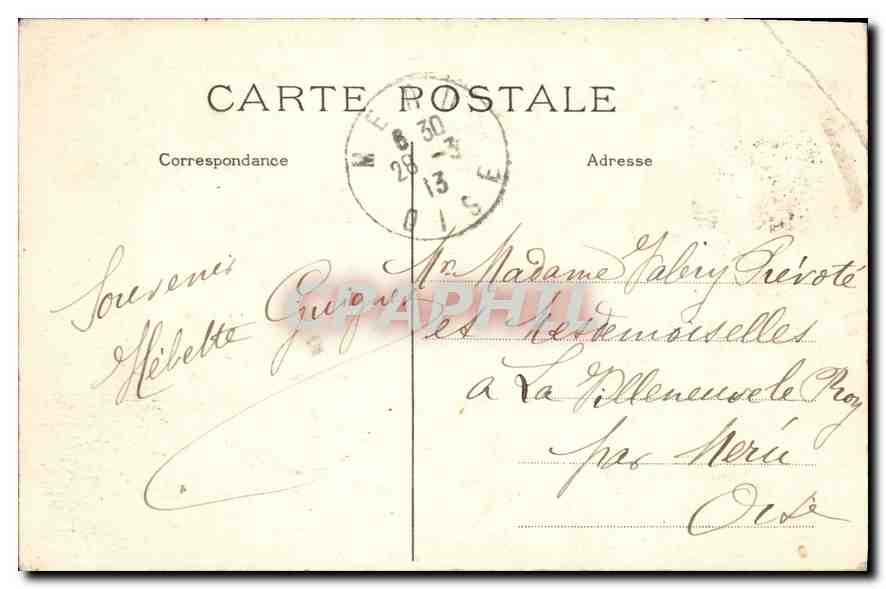CPA Paris Buttes Chaumont Allee rustique vers la Belvedere  — Rückseite