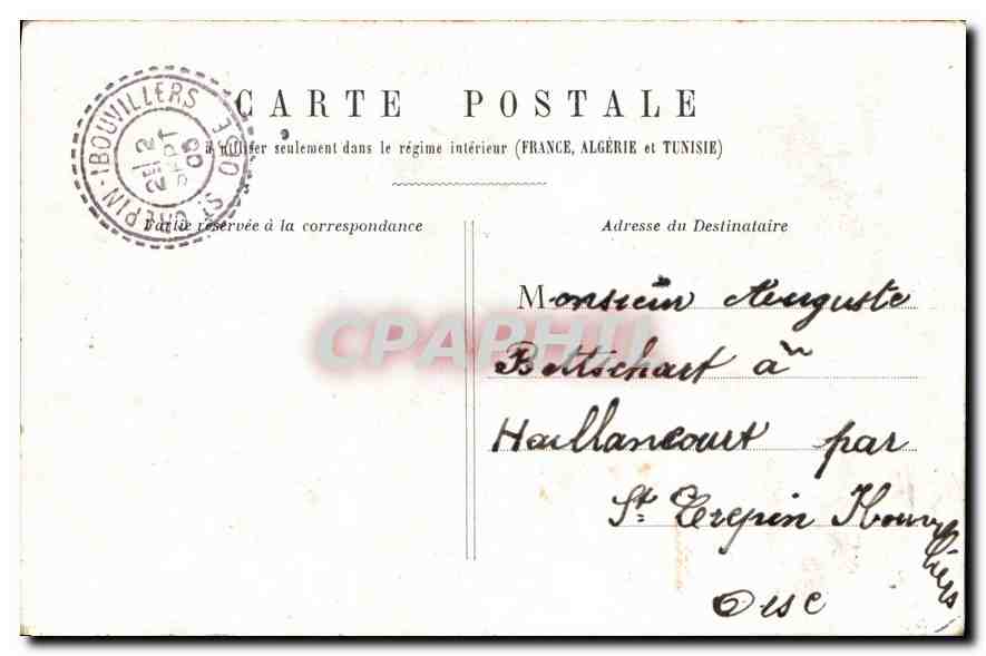 CPA Paris Eglise Saint Vincent de Paul  — Verso