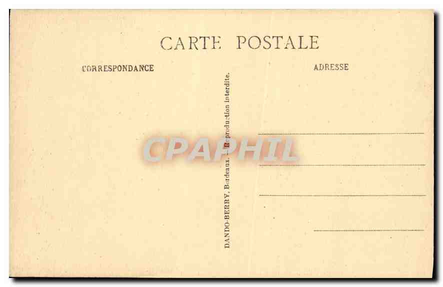 CPA Bordeaux La Tour Pey Berland  — Verso
