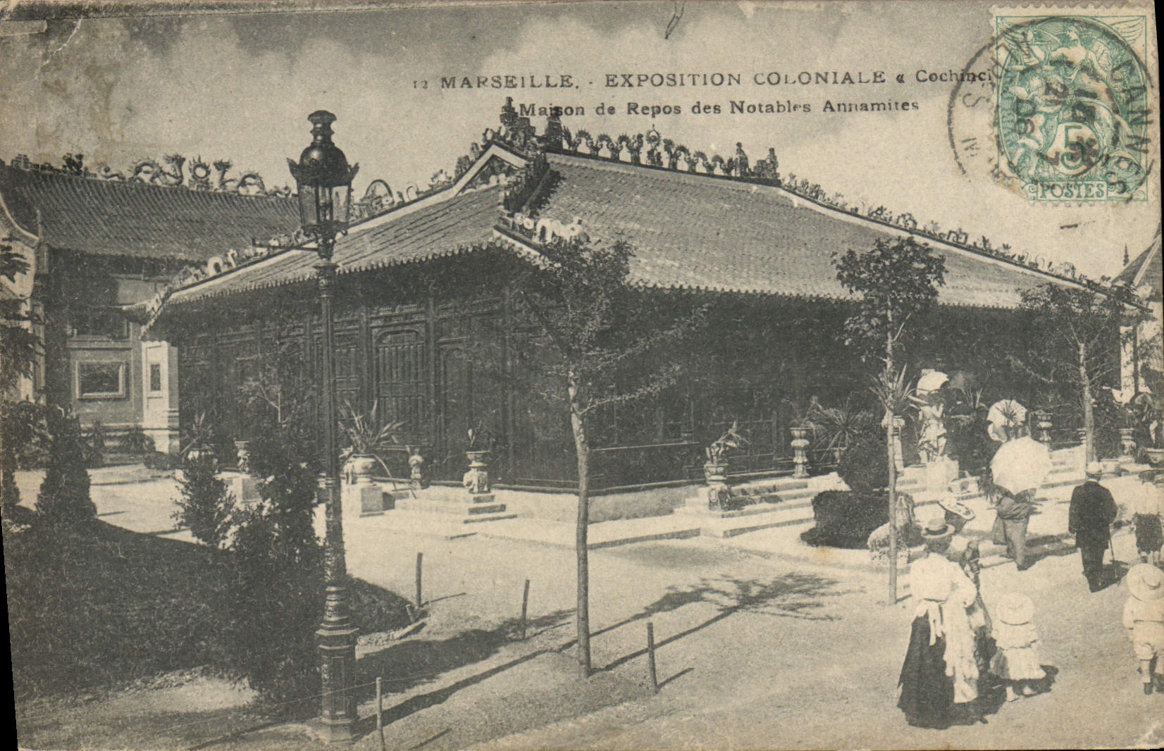 Marseille — Exposition Coloniale à Cochinchine — Maison de Repos des Notables Annamites