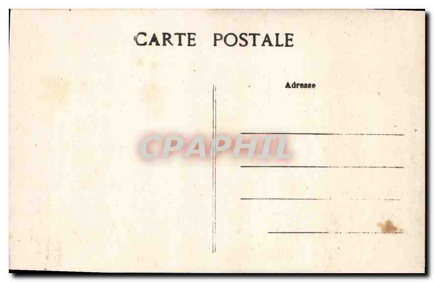CPA Fecamp Fontaine en fer forge Square de la Benedictine  — Rückseite