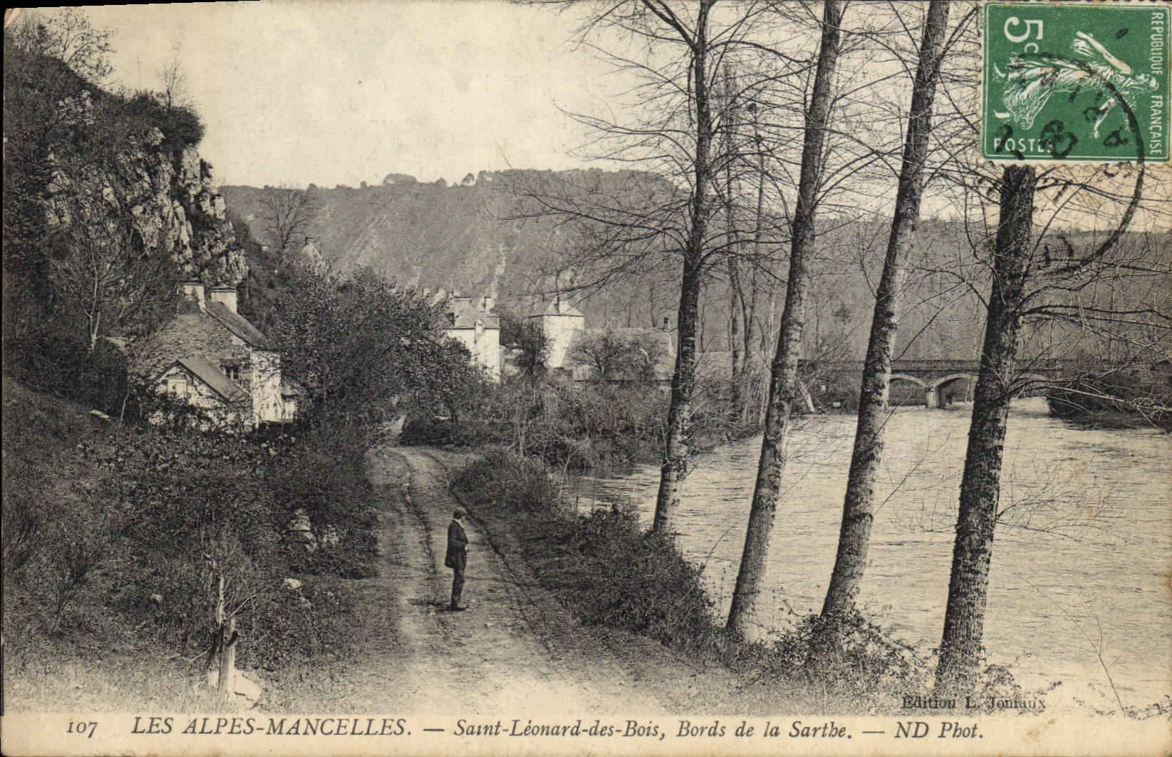 CPA Les Alpes Mancelles Saint Leonard des Bois Bords de la Sarthe 