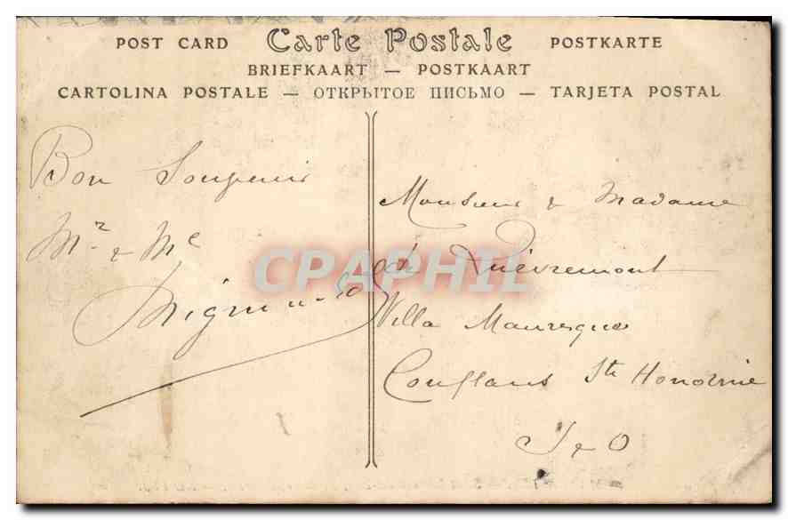 CPA Les Alpes Mancelles Saint Leonard des Bois Bords de la Sarthe  — Rückseite