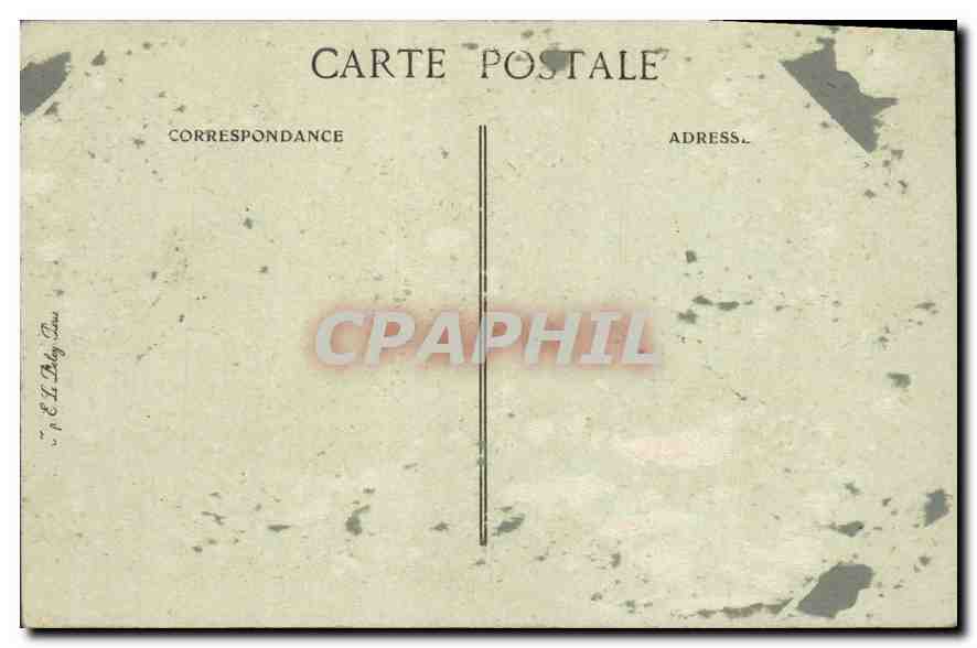 Fête de l'Indépendance américaine à Paris — 4 juillet 1918 — Statue de Strasbourg — Éditeur Visé, Paris — Rückseite