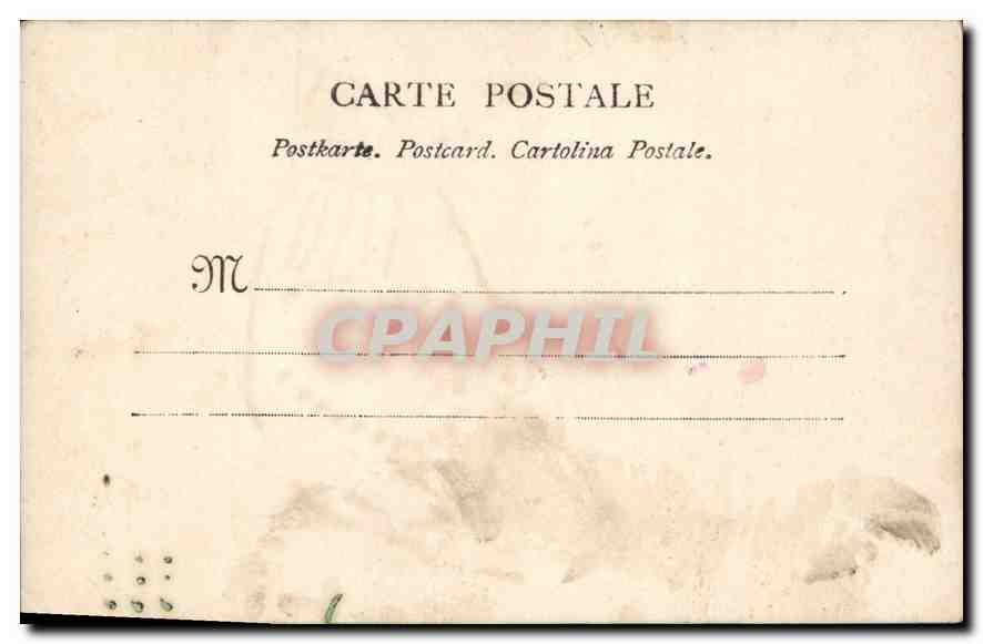 CPA Bonne Annee Femme — Rückseite