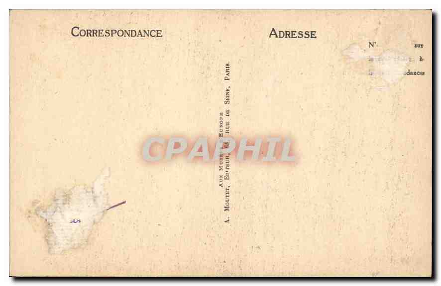 CPA Musee Carnavalet Marat Joseph Boze  — Verso
