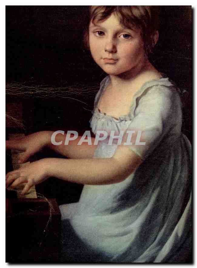 CPA Comite National de l'Enfance David Portrait de Famille detail Musee du Mans 