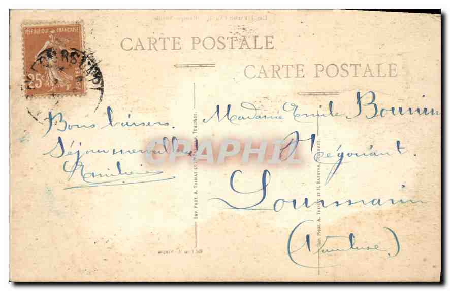 CPA Le Brusc Var Pampe Verdu  — Rückseite