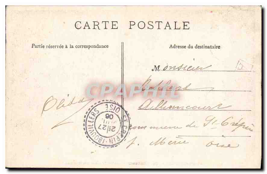 CPA Versailles Le Chateau Galerie des Batailes  — Verso