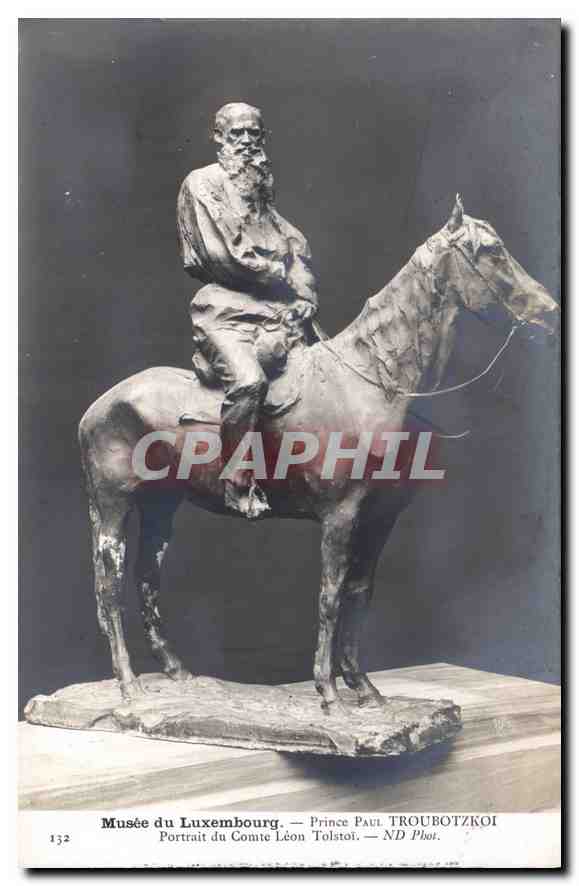 CPA Musee du Luxembourg Prince Paul Troubotzkoi Portrait du Comte Leon Tolstoi 