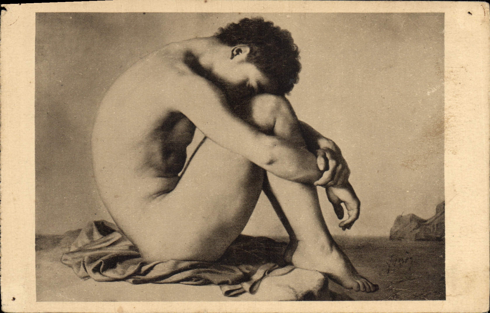 Étude d'Homme — Flandrin — Édition d'Art YVON, Paris
