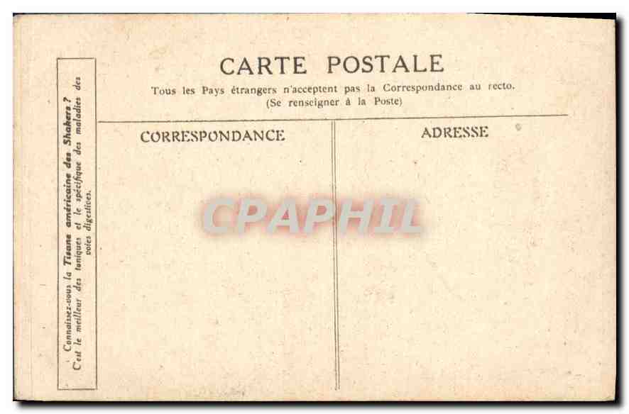 CPA Rouget de Lisle Chantant pour la premiere bois la Marseilloise chez Dietrich Maire de Strasbourg — Verso