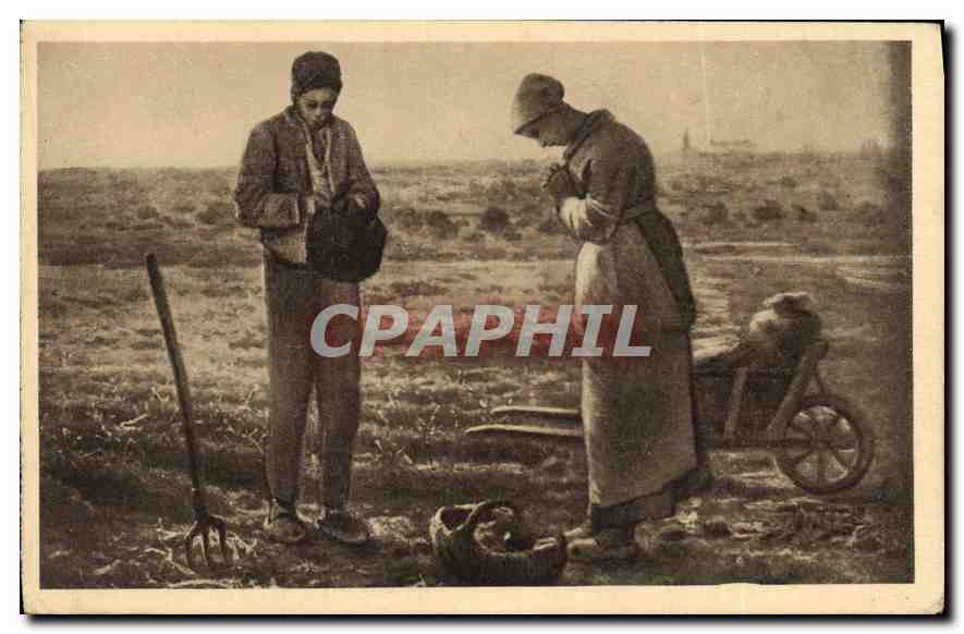 CPA Millet L'Angelus 