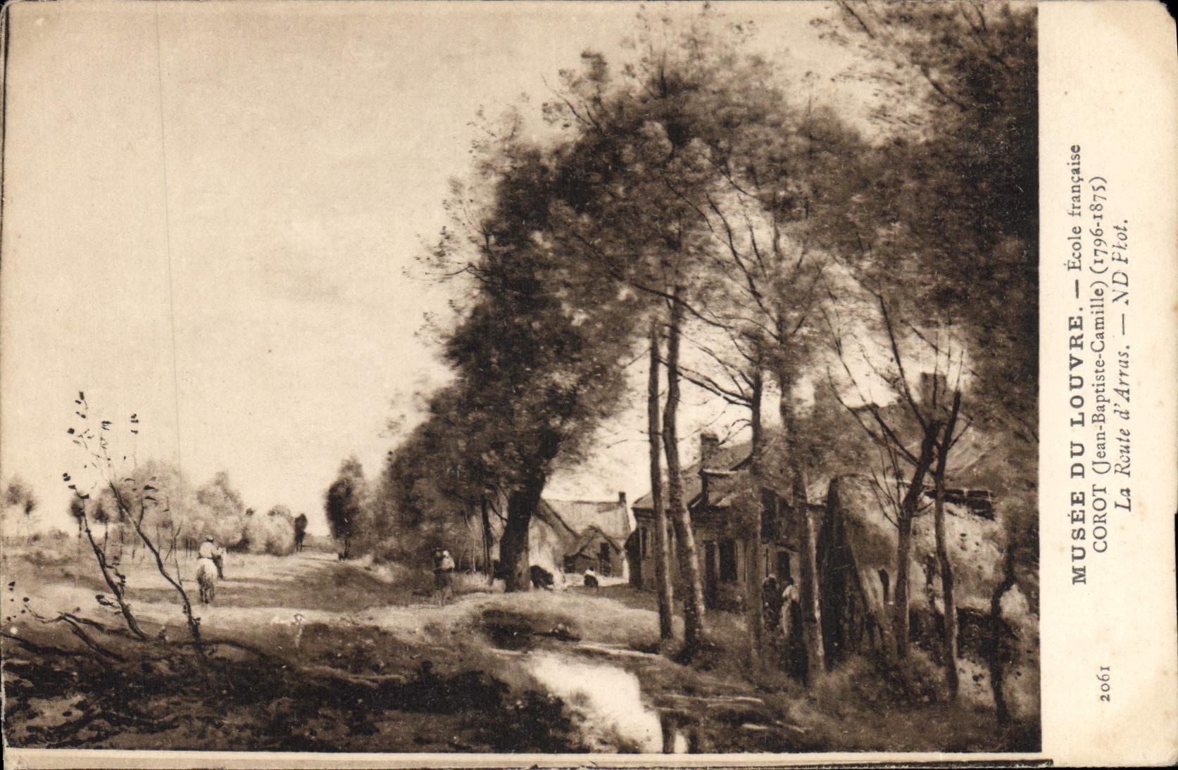 La Route d'Arras — Musée du Louvre — École française (Jean-Baptiste-Camille Corot, 1796-1875)