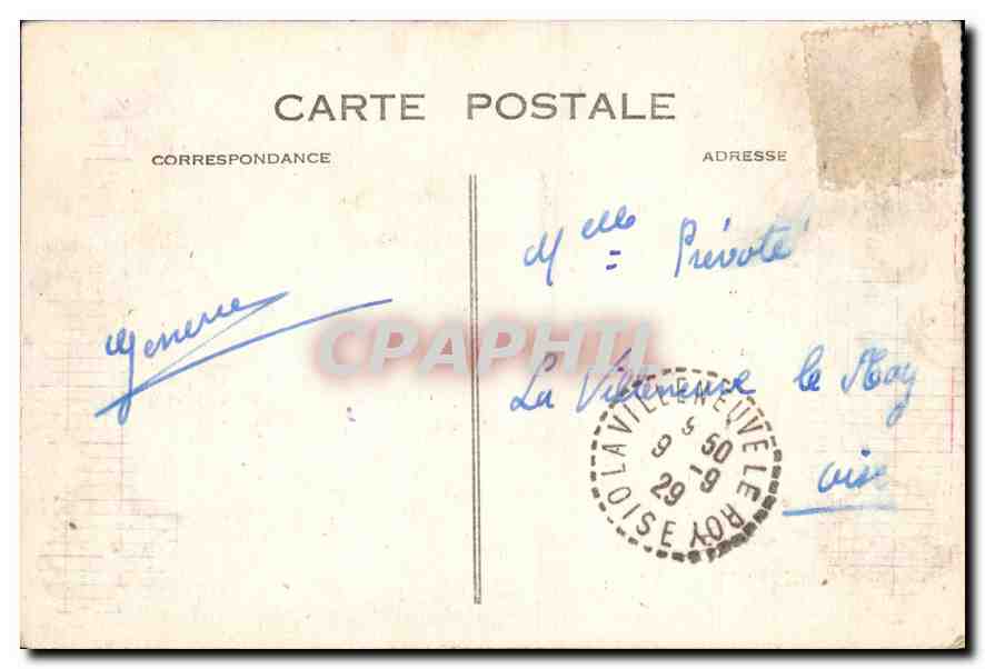 CPA Sainte Adresse La Heve vue de la Plage  — Rückseite