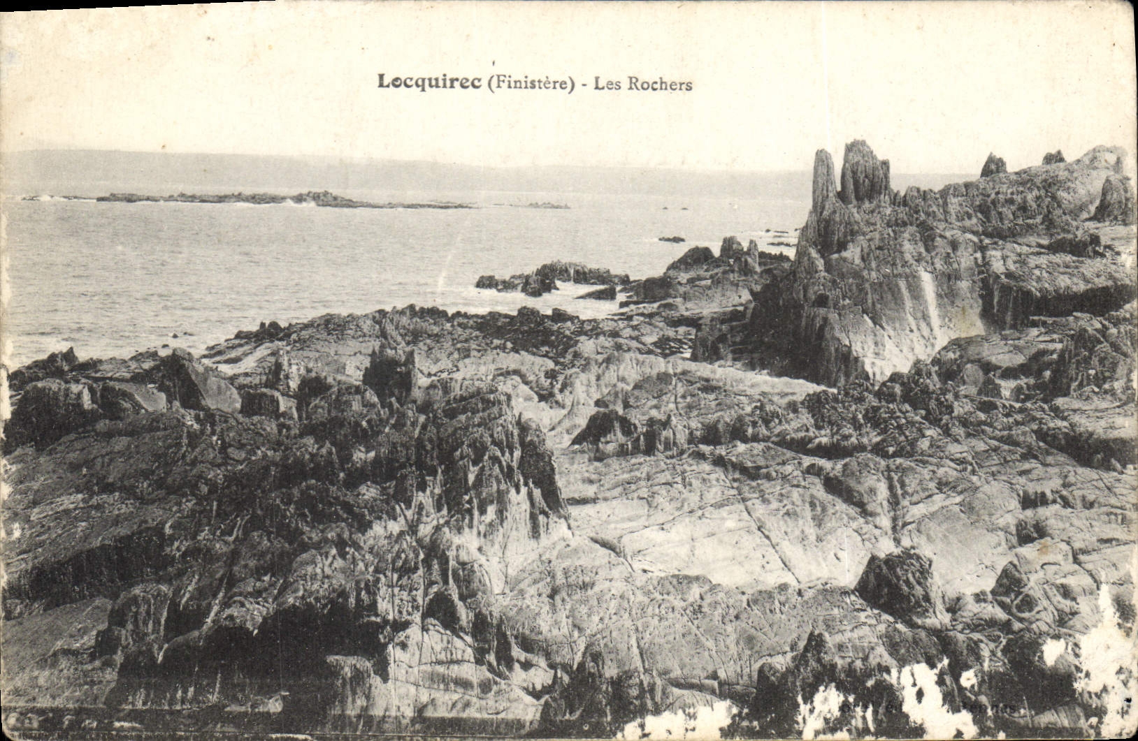 CPA Locquirec Finistere Les Rochers 