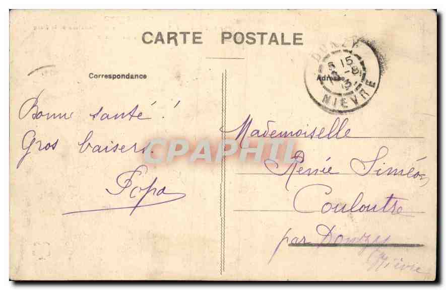 CPA L'Auvergne Royat La Restaurant Vue prise du Viaduc  — Verso