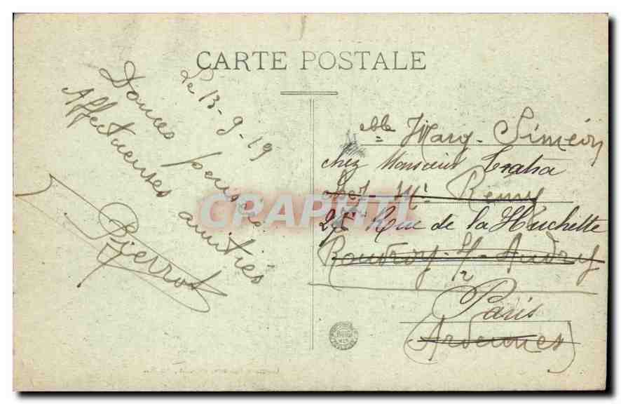CPA Route Pittoresque Murat Puy Mary Salers Un Tournant Dangereux  — Rückseite