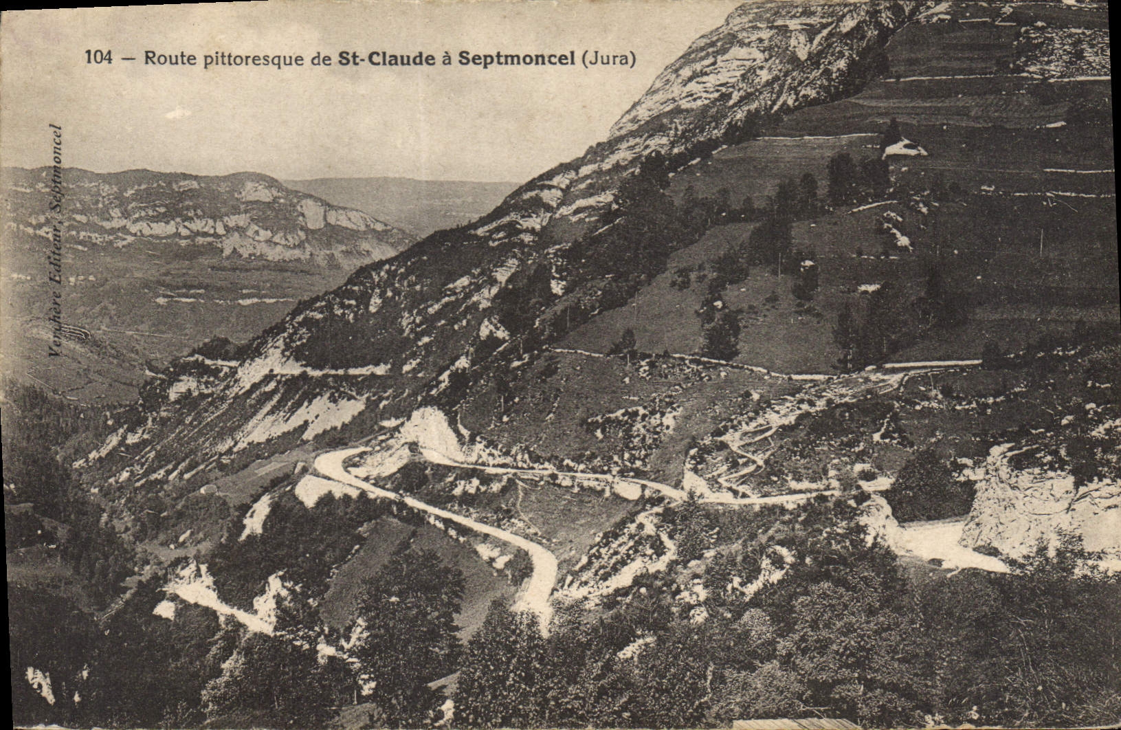 CPA Route pittoresque de St Claude a Septmoncel Jura 