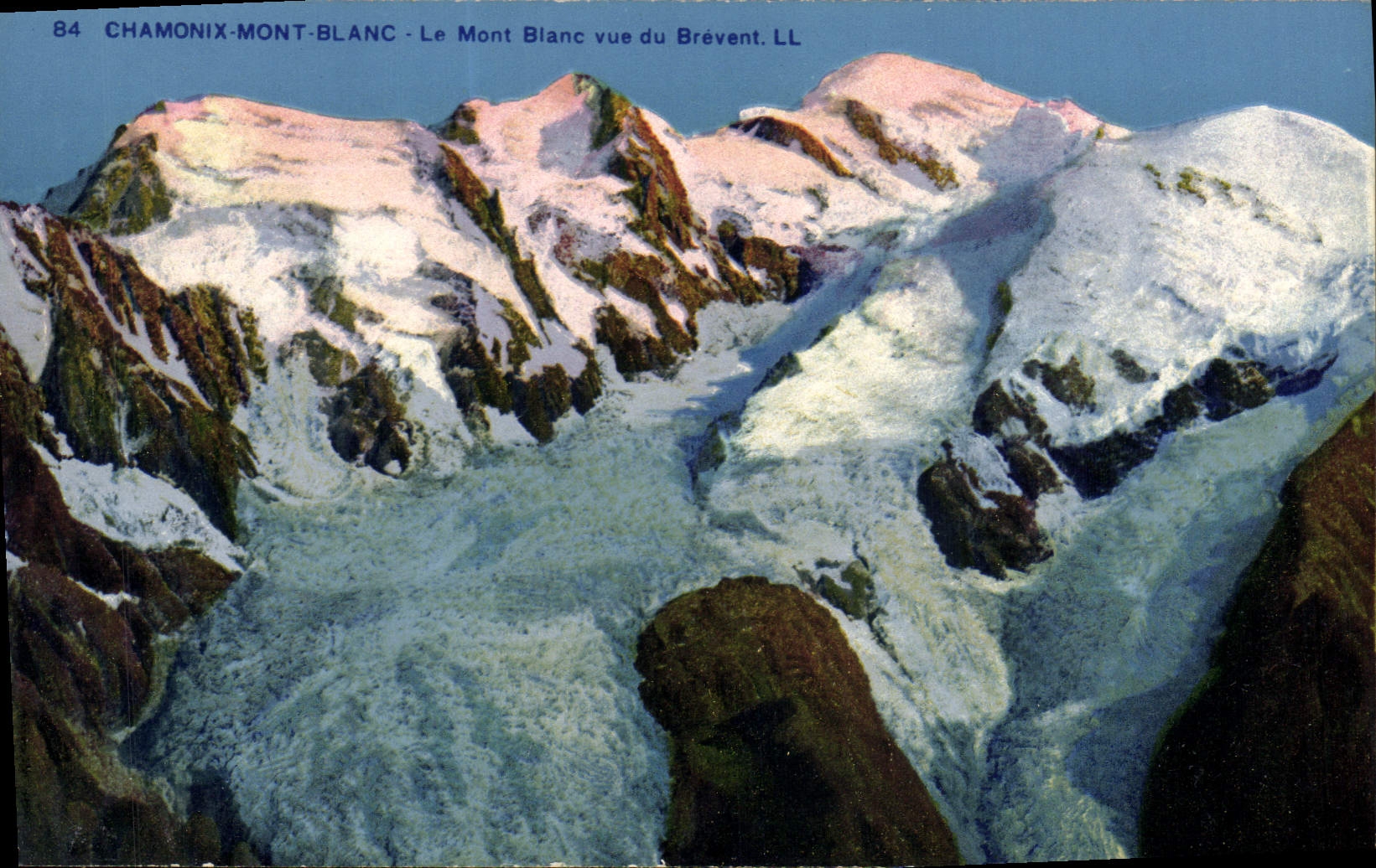 CPA Chamonix Mont Blanc Le Mont Blanc vue du Brevent 