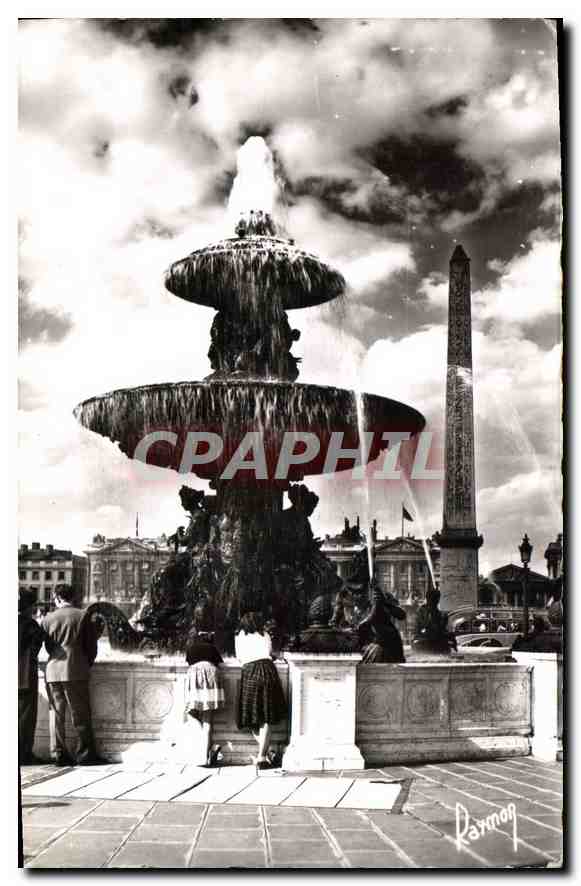 CPA Images de Paris Fontaine Place de la Concorde 