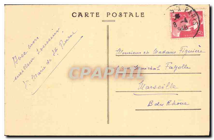 CPA Monastere du Bon Pasteur d'Angers Entree du Tunnel  — Rückseite
