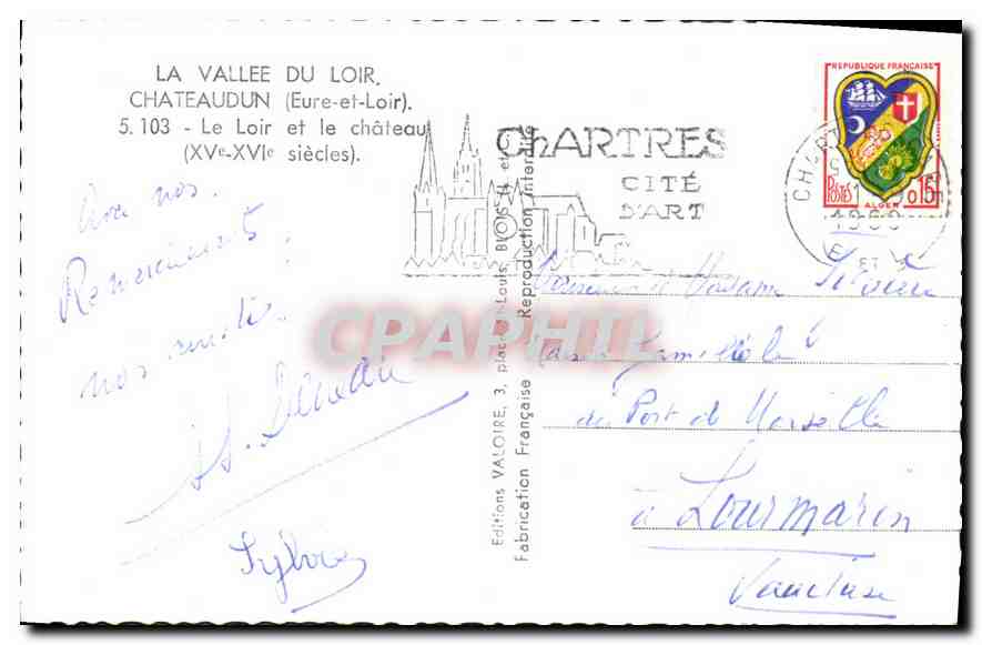 Château de Châteaudun — La Vallée du Loir — Éditions Valoire — Rückseite