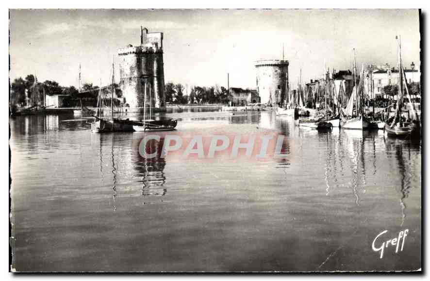 Le Port de La Rochelle — Tours Saint-Nicolas et de la Chaîne — Éditeur Greff, n°175