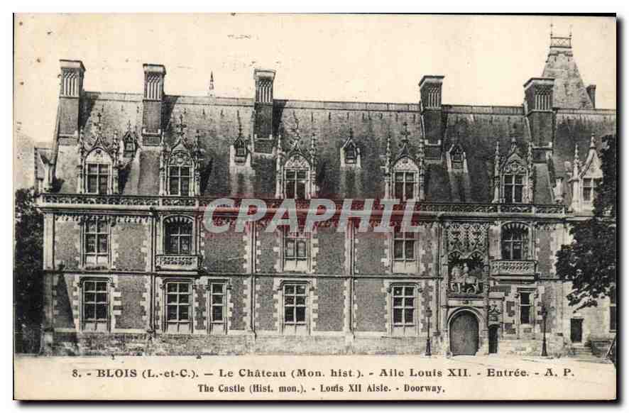 CPA Blois L et C Le Chateau Mon hist Aile Louis XII 