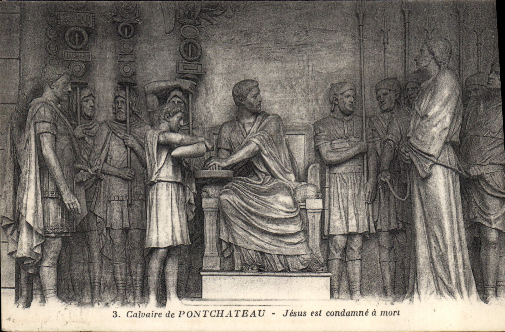 CPA Calvaire de Pontchateau Jesus est Condamne a Mort 