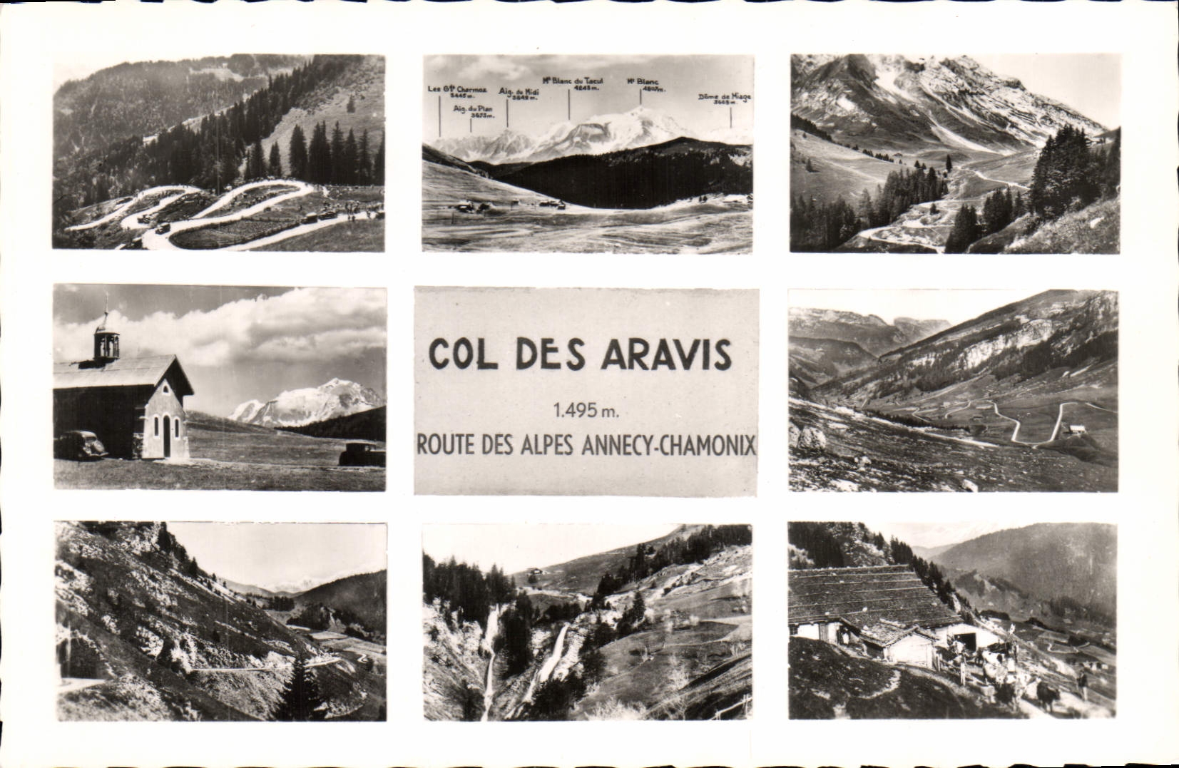 Col des Aravis — Route des Alpes Annecy-Chamonix — 1.495 m — L. Morand, éditeur