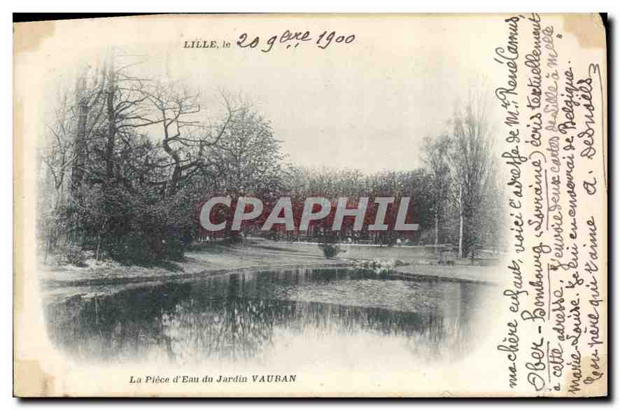 CPA La Piece d'Eau du Jardin Vauban 