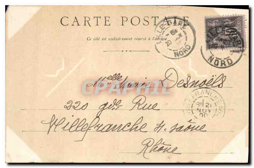 CPA La Piece d'Eau du Jardin Vauban  — Rückseite