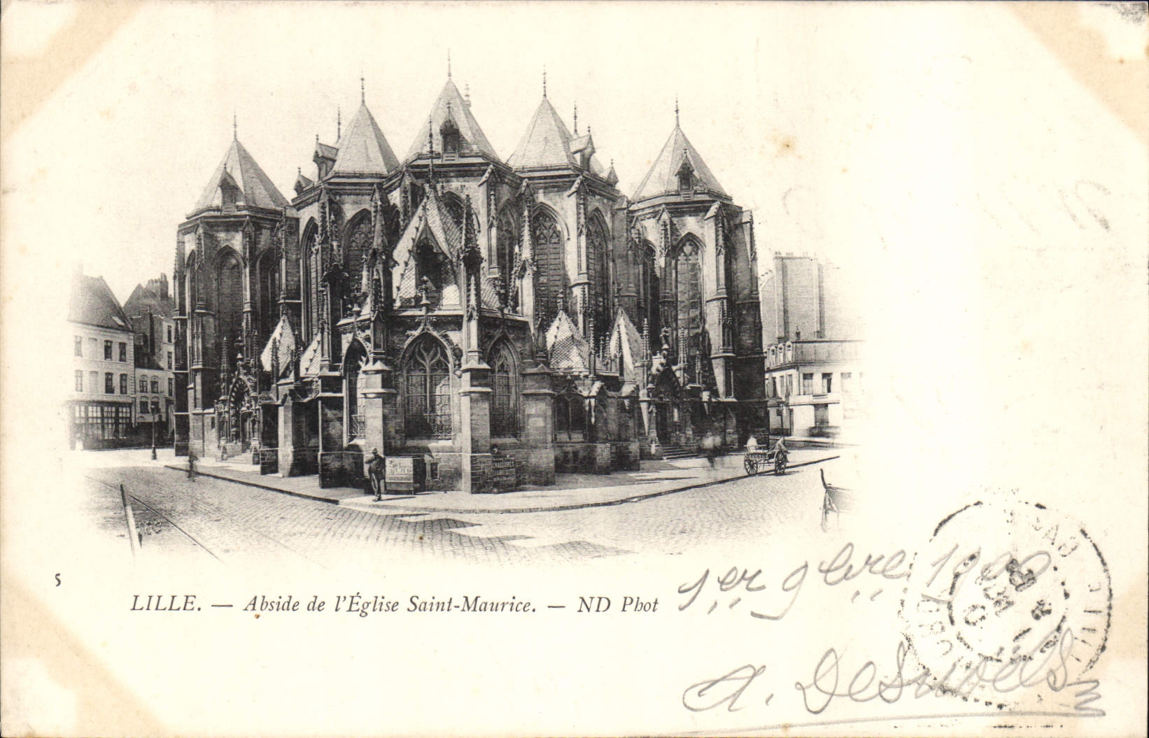 CPA Lille Abside de l'Eglise Saint Maurice 