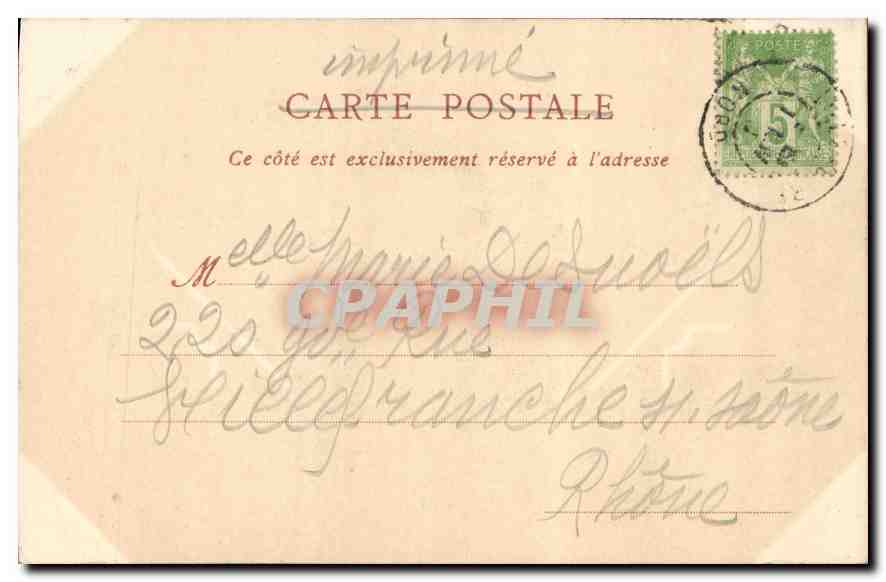 CPA Lille Abside de l'Eglise Saint Maurice  — Rückseite