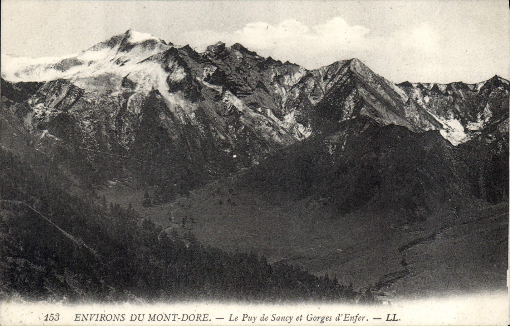CPA Environs du Mont Dore Le puy de Sancy et Gorges d'Enfer 