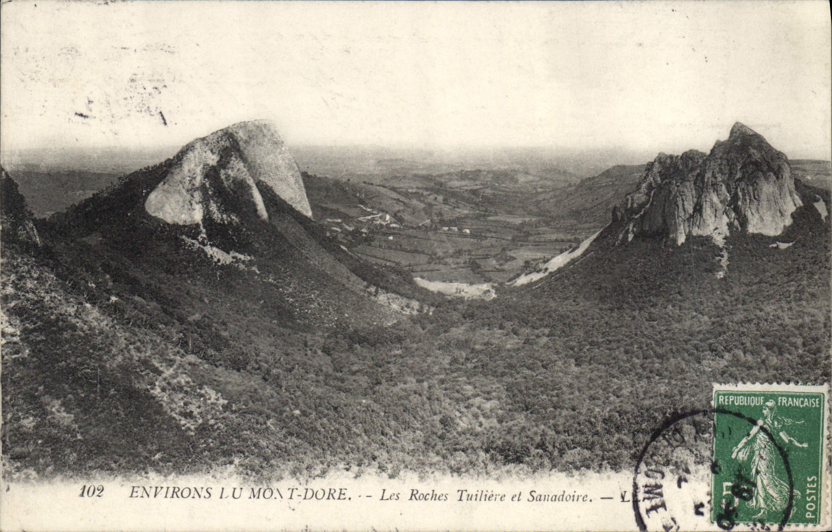 CPA Environs du Mont Dore Les Roches Tuiliere et Sanadoire 