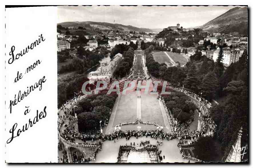 CPA Souvenir de mon pelerinage a Lourdes 