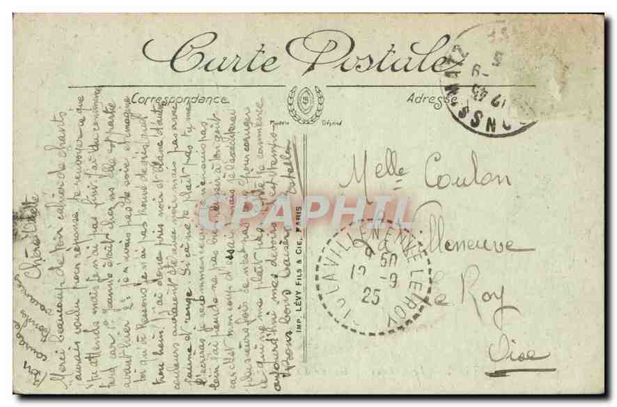 CPA Compiegne Le Chateau Galerie des Tapisseries  — Rückseite